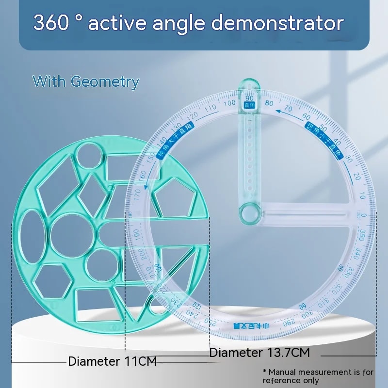 Multifunctional Geometric Function Ruler Set Mathematic Drawing Template Measuring Tool For Art Stu 15
