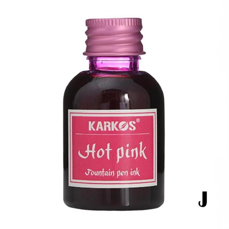 Pure Colorful Fountain Pen Ink, High-Quality Refilling Ink for Calligraphy, Stationery Writing Ink for School Use