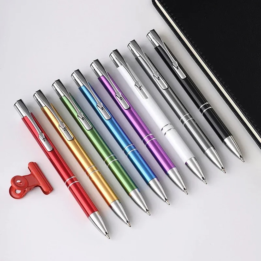 Custom Ballpoint Pens Metal Ball Pen With Logo Print Personalized Advertising Pen For Business Cust 0