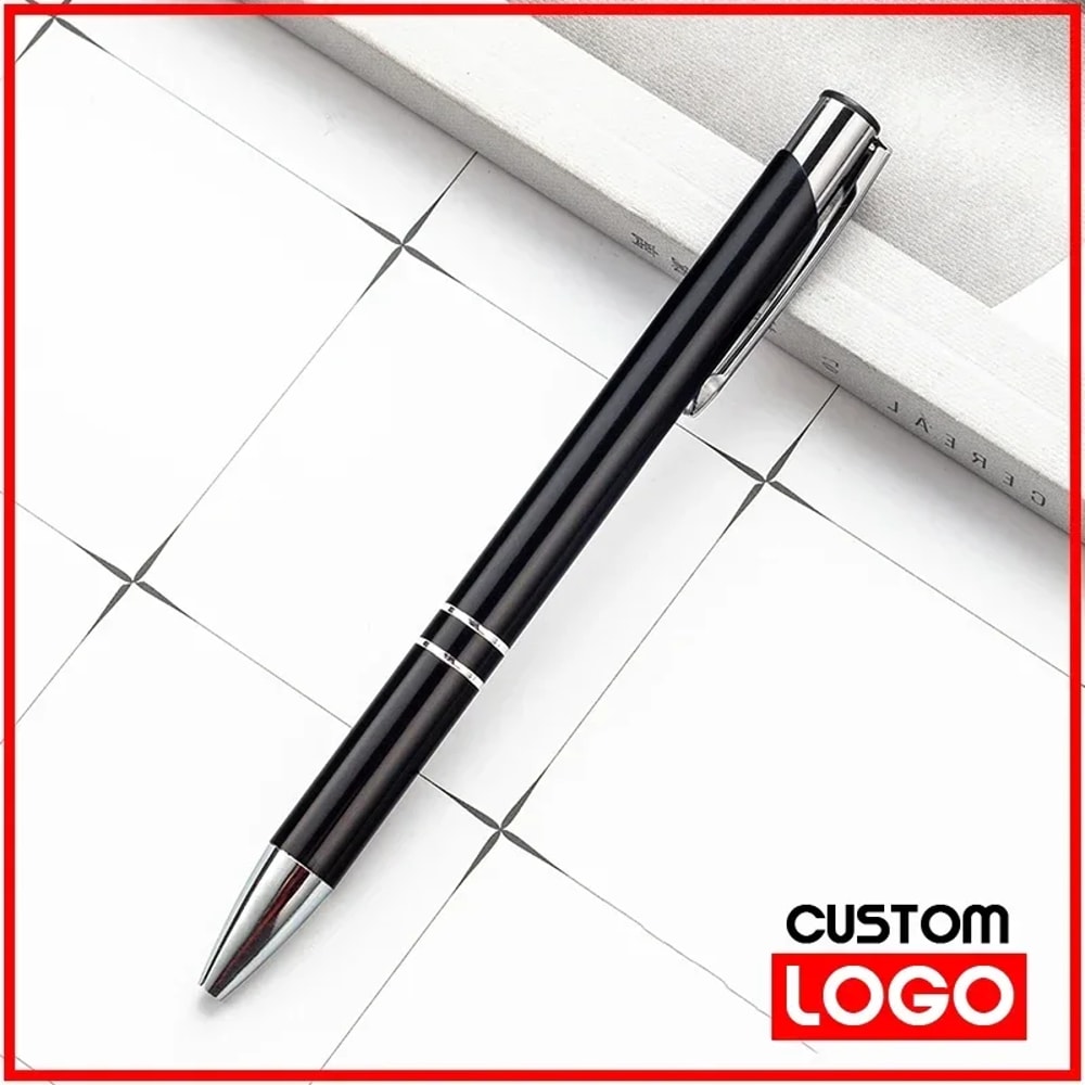 Custom Ballpoint Pens Metal Ball Pen With Logo Print Personalized Advertising Pen For Business Cust 2