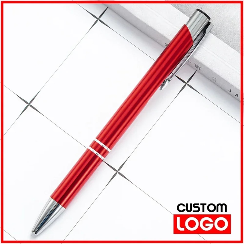 Custom Ballpoint Pens Metal Ball Pen With Logo Print Personalized Advertising Pen For Business Cust 3