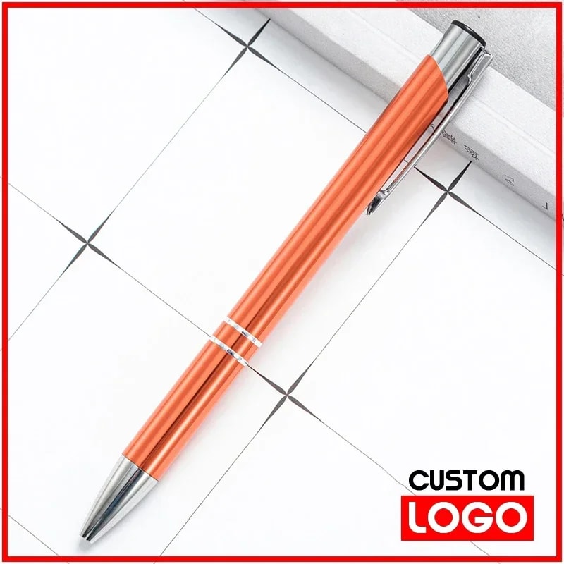 Custom Ballpoint Pens Metal Ball Pen With Logo Print Personalized Advertising Pen For Business Cust 6