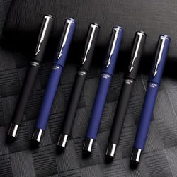 ballpoint pen frosted titanium steel, large capacity neutralpen, super smooth writing pen for student, durable, reliable