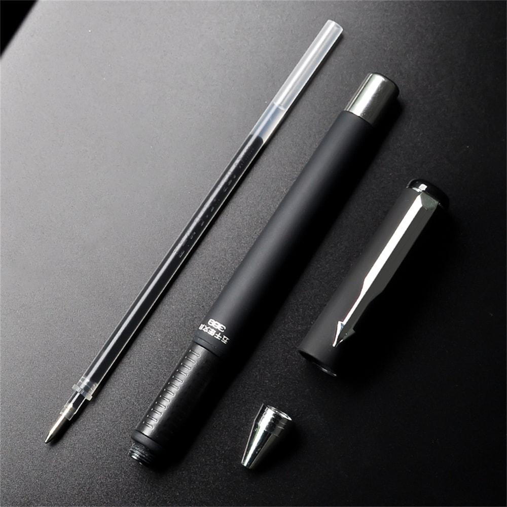 Ballpoint Pen Frosted Titanium Steel Large Capacity NeutralPen Super Smooth Writing Pen For Student 5