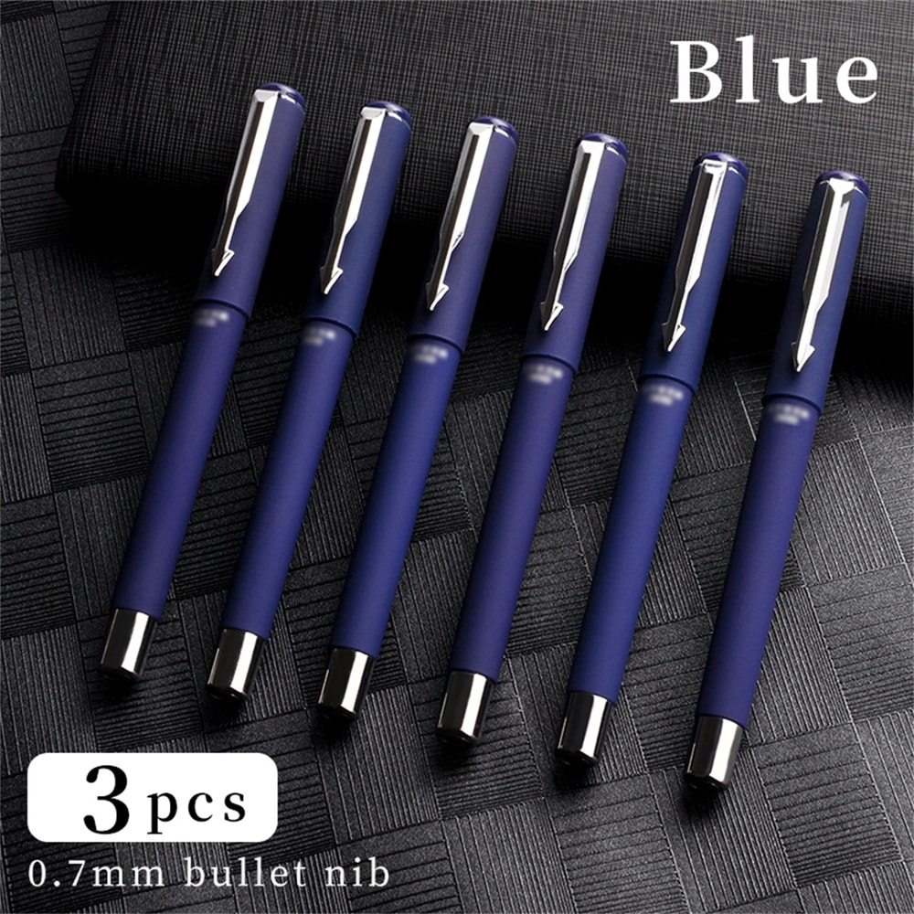 Ballpoint Pen Frosted Titanium Steel Large Capacity NeutralPen Super Smooth Writing Pen For Student 6