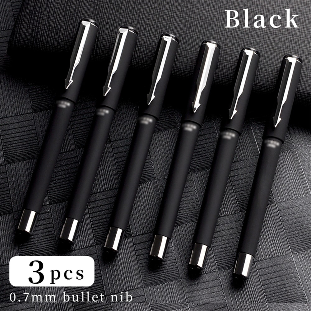 Ballpoint Pen Frosted Titanium Steel Large Capacity NeutralPen Super Smooth Writing Pen For Student 7