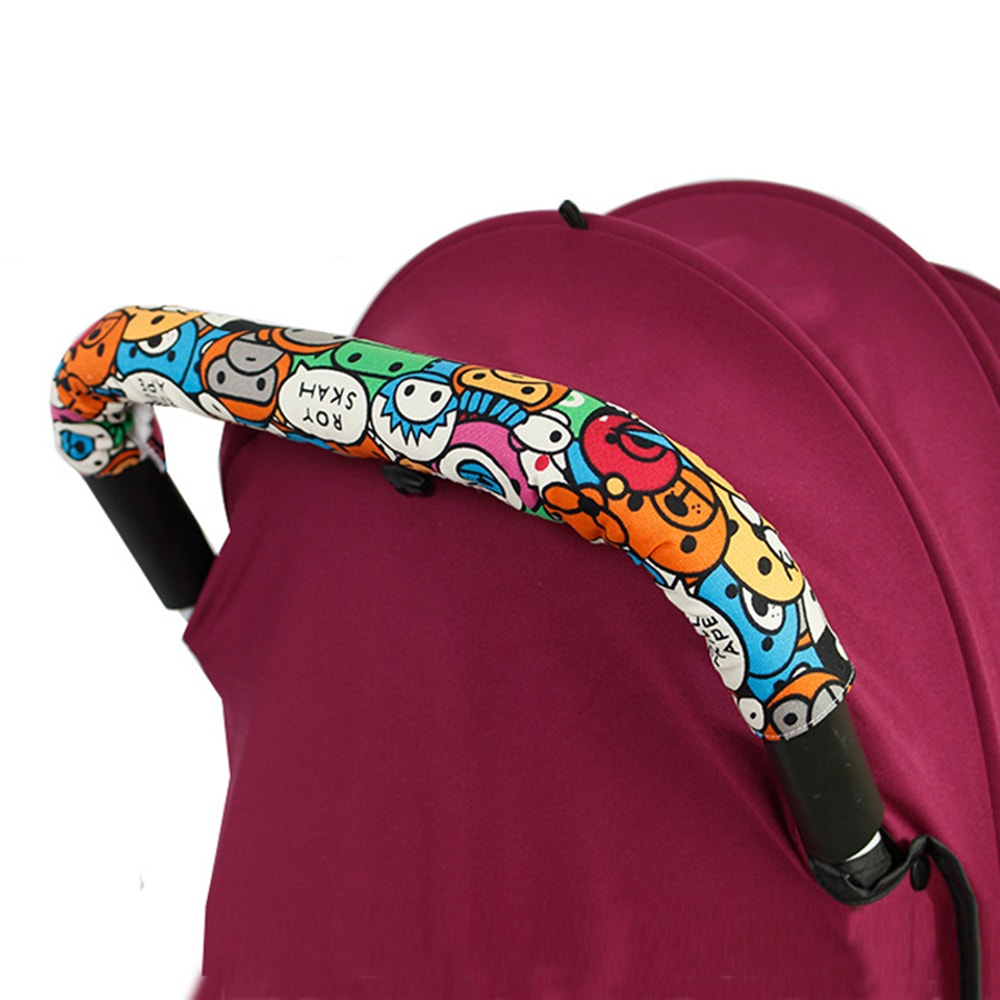 Pram Stroller Accessories, Baby Stroller Armrest Protective Case, Zipper Closure Armrest Covers for Handle Wheelchairs