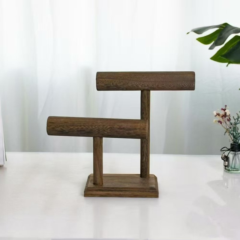 Wooden Watch Holder Stand, Jewelry Organizer for Bracelets and Necklaces, Watch Display Tower