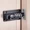Password Lock, Black Silver Bolt Metal Door Latch, Anti-theft Safety Combination Digit Padlock, Outdoor Home Wood Gate