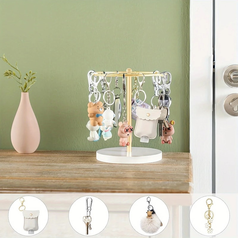 Elegant Sunglasses Storage Stand with Wooden Bottom, Metal Glasse Stand, Holds Pairs of Glasses, Stylish Glasses Display