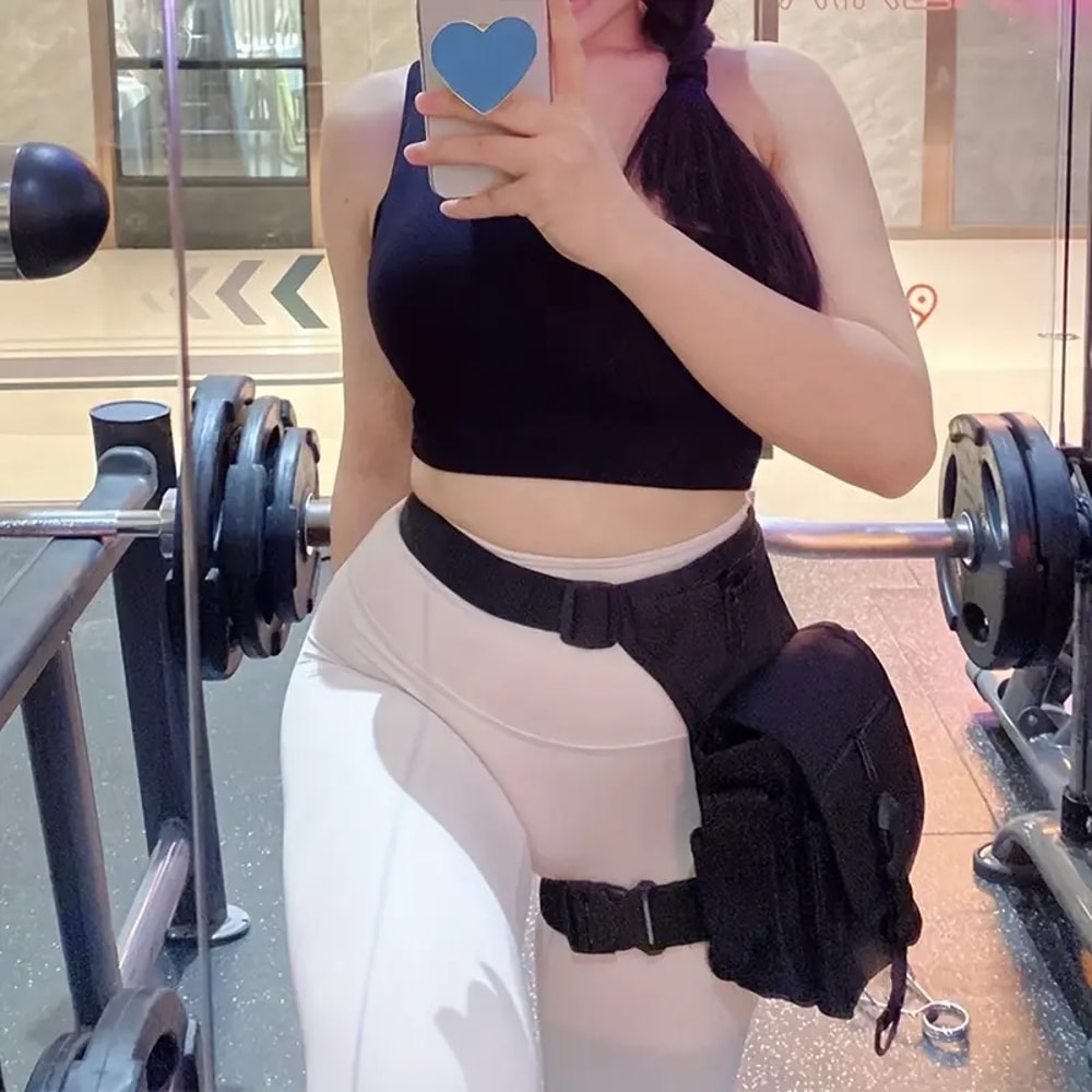 Oxford Fabric Multifunctional Outdoor Cycling Fishing Leg Pack, Water-resistant Sports Waist Bag for Hiking, Camping