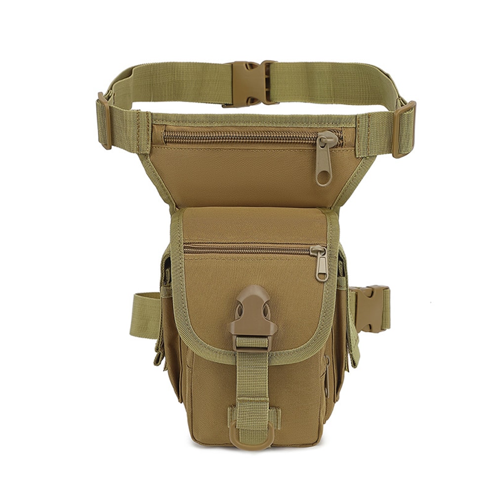 Oxford Fabric Multifunctional Outdoor Cycling Fishing Leg Pack, Water-resistant Sports Waist Bag for Hiking, Camping