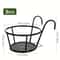 One Pack Of Iron Art Hanging Flower Pots Metal Plant Basket With Detachable Hanging Hooks For Balco 3