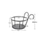 One Pack Of Iron Art Hanging Flower Pots Metal Plant Basket With Detachable Hanging Hooks For Balco 6