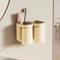 Innovative Toothbrush Storage Rack Wall Mounted Mouthwash Cup Brush Cup Light Luxury Bathroom Organ 2