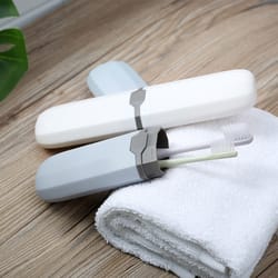 portable toothbrush cover, storage box for travel, hiking, camping, daily bathroom accessories, toothbrush holder case