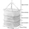 Portable Mesh Clothes Hanging Dryer Folded Herb Rack For Buds Fruits Hydroponics Flowers Vegetables 5