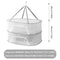 Portable Mesh Clothes Hanging Dryer Folded Herb Rack For Buds Fruits Hydroponics Flowers Vegetables 7