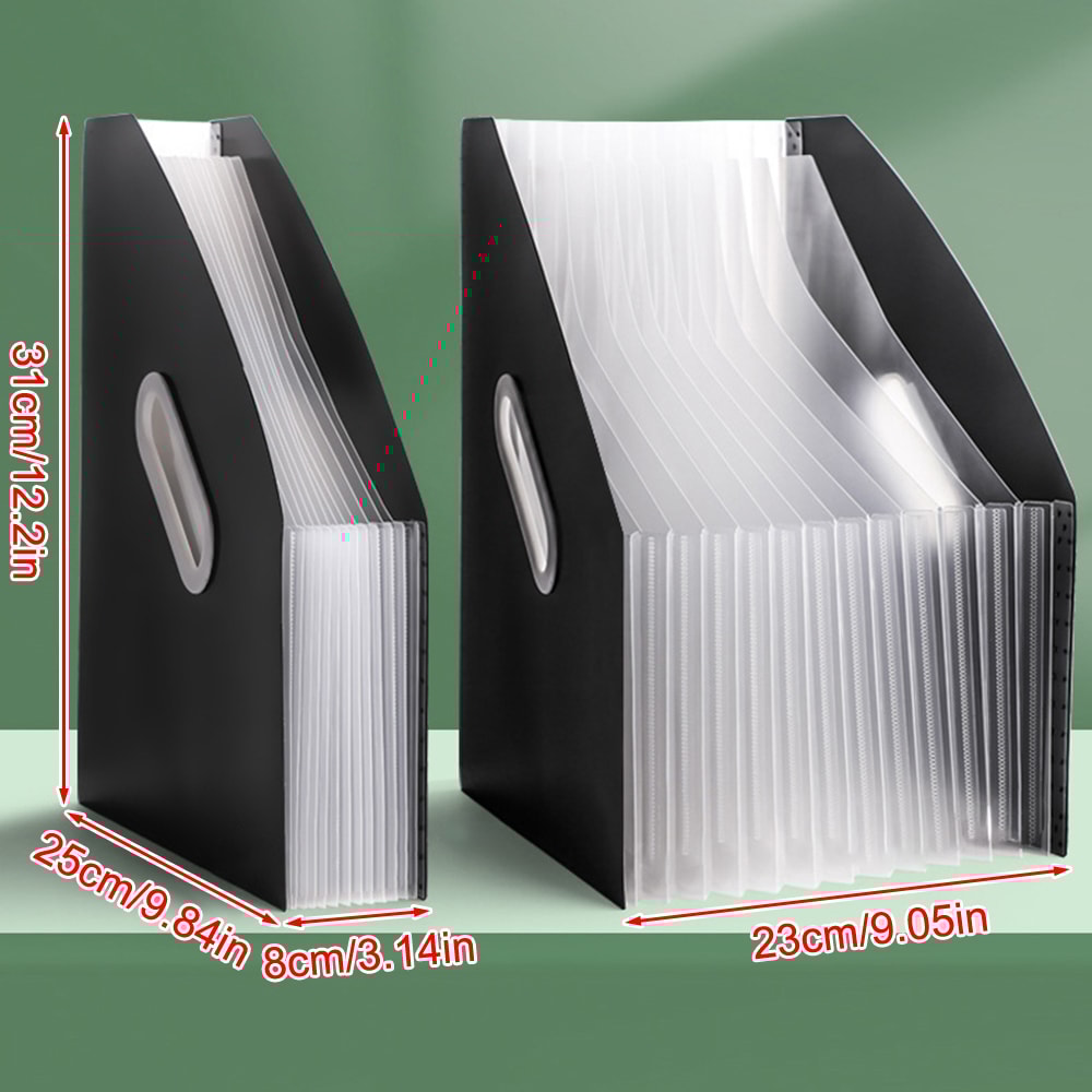 Vertical Portable Folder Expandable Organ Bag Multilayer Student Paper Organizer For Office Files A 4