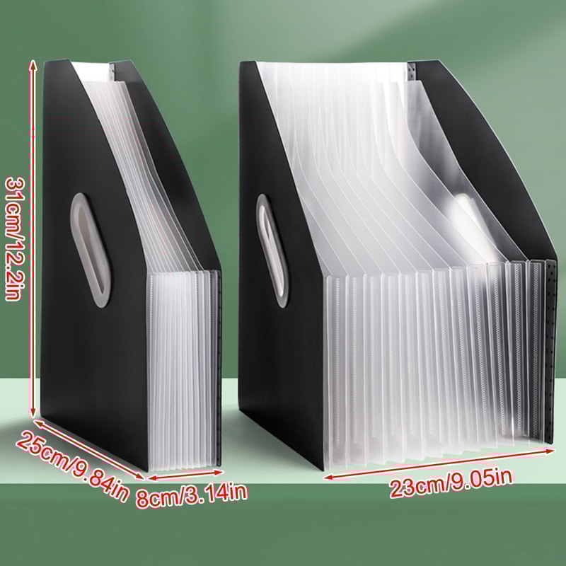 Vertical Portable Folder Expandable Organ Bag Multilayer Student Paper Organizer For Office Files A 4