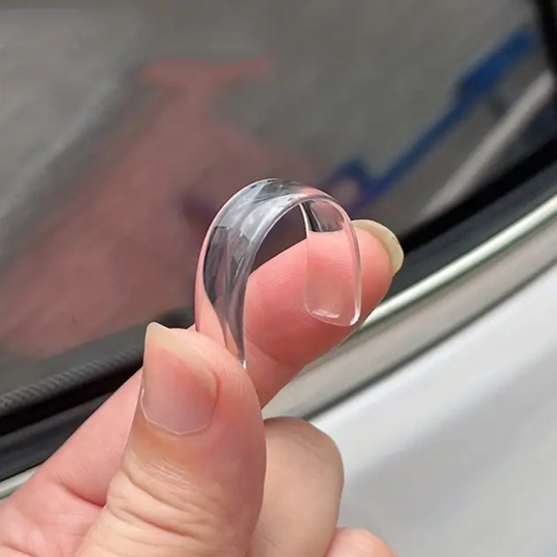 Transparent Door Impact Mats, Silicone Seal for Household Use, Mute Strip, Impact Seal Tape