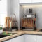 Stainless Steel Knife Holder Kitchen Rack Cutting Board Rack Integrated Storage Rack Home Counterto 1