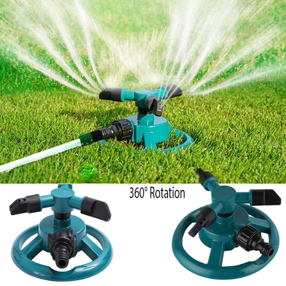 Automatic Rotating Sprinkler Nozzle Garden Lawn Water Spray Irrigation Supplies For Garden Watering 1