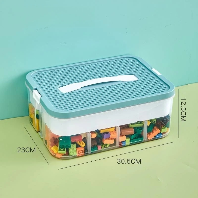 Plastic Lego Storage Box For Kids Jigsaw Puzzle Organizer Building Block Container Kidroom Toy Sort 6