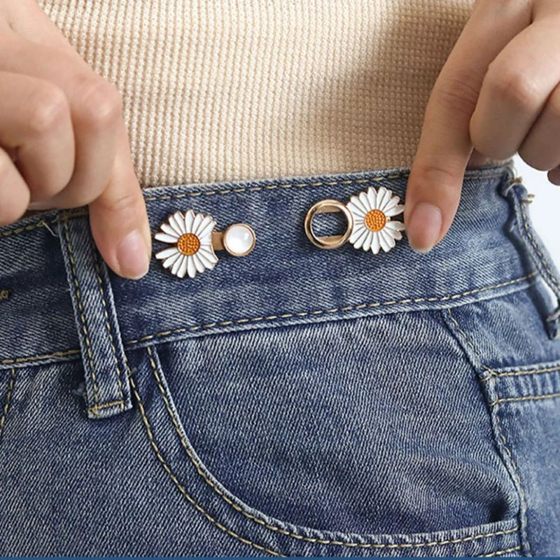 Pants Zipper Pulls, Removable Jeans Buttons, No Sewing or Tools Required for Jeans Button Pins