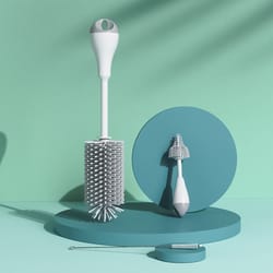 rotation silicone baby bottle brush, pacifier, water cup, container straw cleaner set