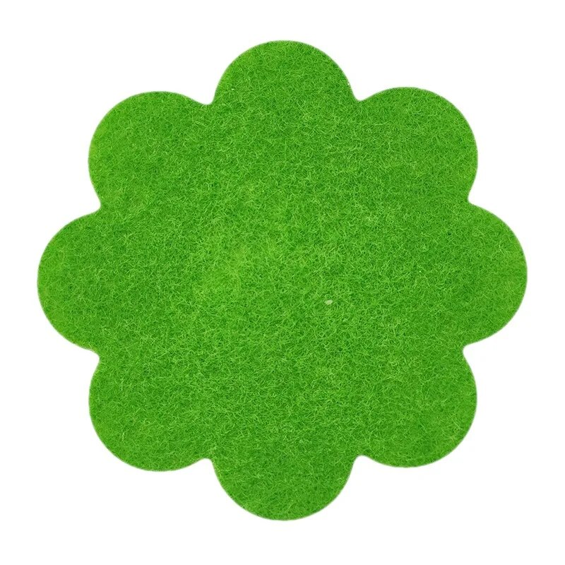 Plant Pot Hole Pad Green NonWoven Fabric Flower Shape Bonsai Bottom Soil Mat AntiCorrosion Breathab 4