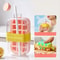 Silicone Ice Cube Tray With Lid No Spill No Touch Design Straws Cable Tie Mold For Freezer 9