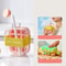 Silicone Ice Cube Tray With Lid No Spill No Touch Design Straws Cable Tie Mold For Freezer 6