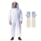 Professional Beekeeper Suit, Ventilated Veil Hood, Sting-Proof Gloves, Comfortable Protective Gear