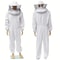 Professional Beekeeper Suit, Ventilated Veil Hood, Sting-Proof Gloves, Comfortable Protective Gear