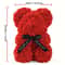 Valentines Rose Bear Gifts For Her Red Artificial Flowers Bear With Rose Bouquet Romantic Gift For 4