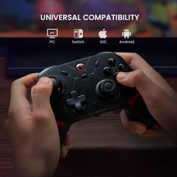 cyclone 2 wireless controller for nintendo switch, iphone, android, bluetooth gamepad with hall effect triggers