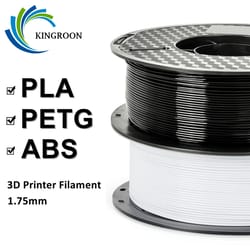 kingroon pla/abs/petg filament, black, white, gray, rolls pla petg plastic for printer