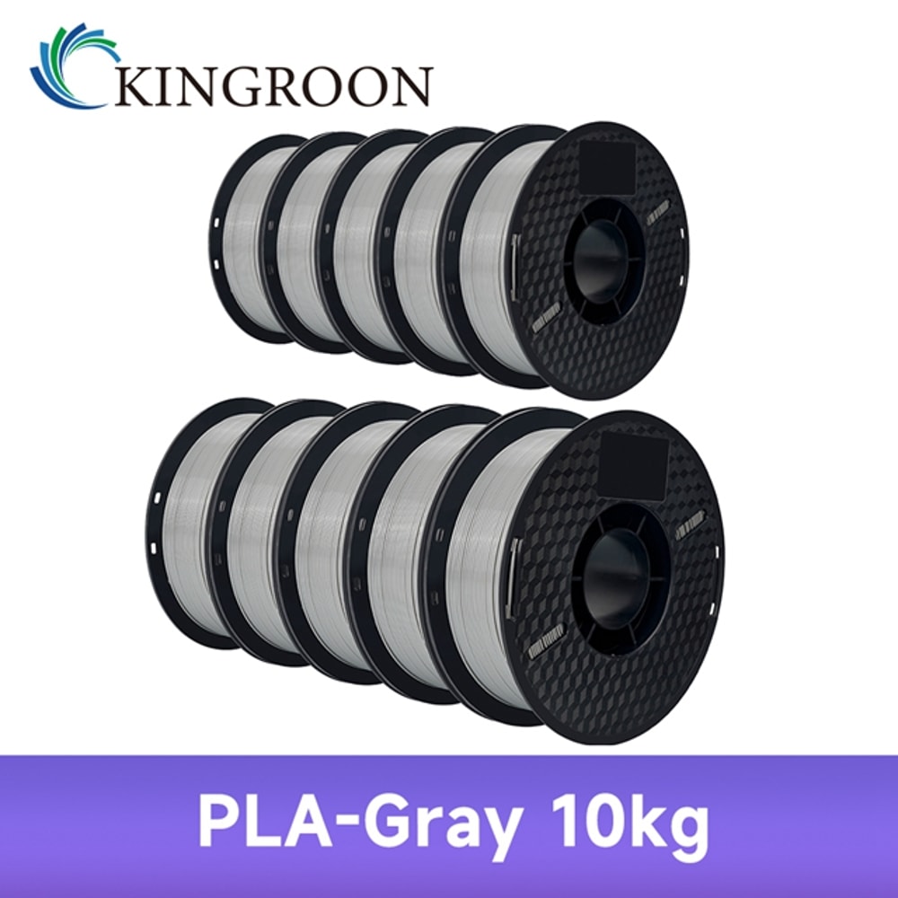 KINGROON PLAABSPETG Filament Black White Gray Rolls PLA PETG Plastic For 3D Printer 8