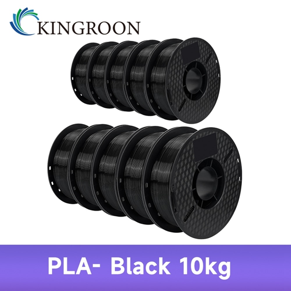 KINGROON PLAABSPETG Filament Black White Gray Rolls PLA PETG Plastic For 3D Printer 13
