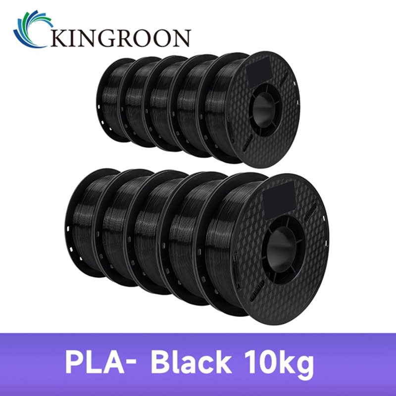 KINGROON PLAABSPETG Filament Black White Gray Rolls PLA PETG Plastic For 3D Printer 13