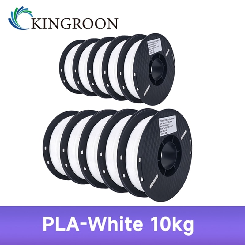 KINGROON PLAABSPETG Filament Black White Gray Rolls PLA PETG Plastic For 3D Printer 14