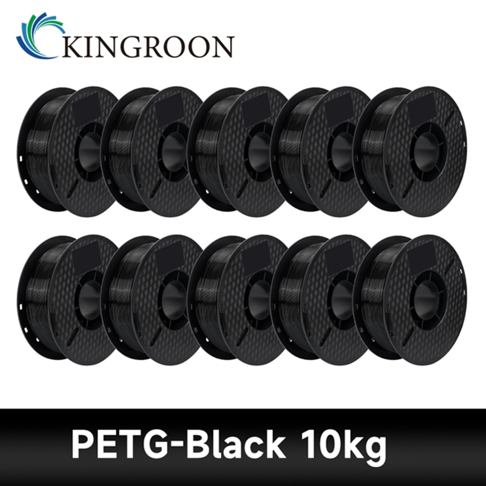 KINGROON PLAABSPETG Filament Black White Gray Rolls PLA PETG Plastic For 3D Printer 15