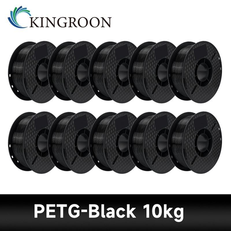 KINGROON PLAABSPETG Filament Black White Gray Rolls PLA PETG Plastic For 3D Printer 15