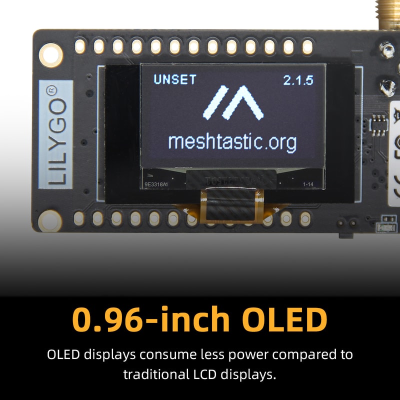 Meshtastic LoRa Development Board, Module MHz, 0.96 Inch OLED LoRa Low Power