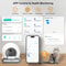 Automatic Cat Litter Box Self Cleaning with App Control, Smart Cat Toilet for Multiple Large Cats, Cat Litter Mat Easy
