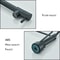 Black Kitchen Sink Faucet Pull Down Hot And Cold Water Mixer 2 Mode Tap With Dual Spout Rotation Fl