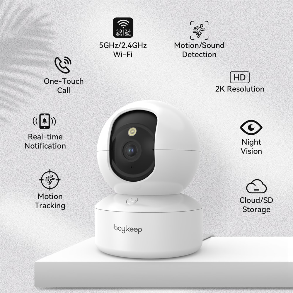 BoyKeep WiFi Indoor Home Security IP Smart Baby Monitor Camera Automatic Tracking Video Surveillanc