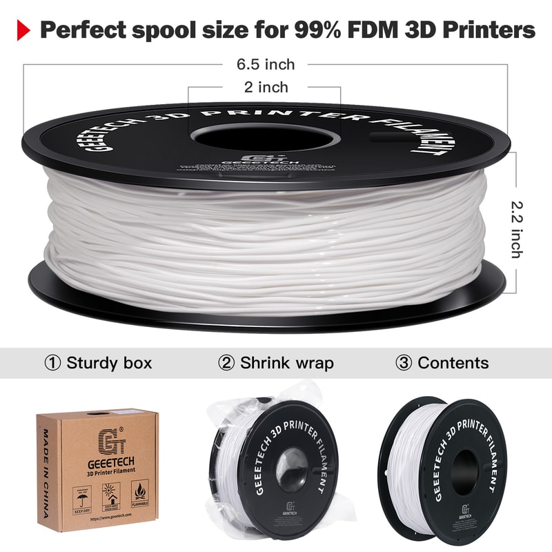 Printer Flexible Filament 1Spool Plastic NonToxic Vacuum Packaging Shore Hardness For Precise Print 4