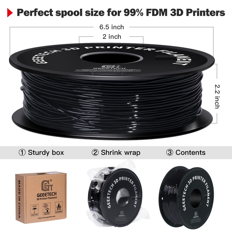 Printer Flexible Filament 1Spool Plastic NonToxic Vacuum Packaging Shore Hardness For Precise Print 12